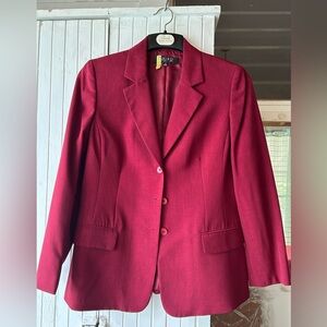 Kasper Maroon Women's Blazer - Size 12